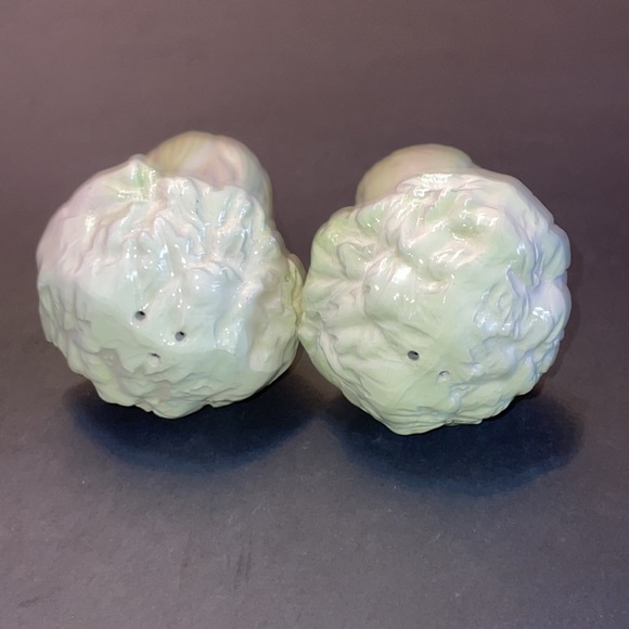 Vintage Salt & Pepper Shakers Japan Green Celery Ceramic Collectible - Picture 7 of 7